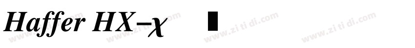 Haffer HX字体转换